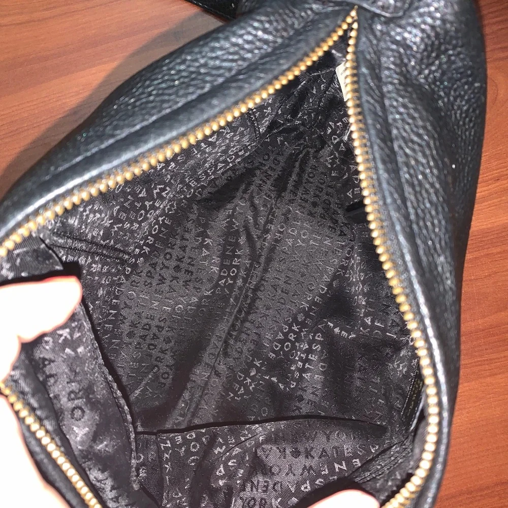 kate spade Black Pebbled Leather Crossbody Bag